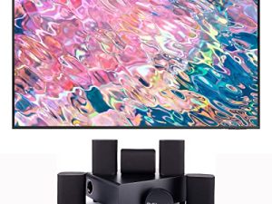 تلفزيون SAMSUNG QN50Q60BAFXZA 50 بوصة QLED Quantum HDR 4K الذكي مع نظام صوتي MILAN-5-1-SOUNDSEND 5.1 الغامر بنمط السينما (2022)