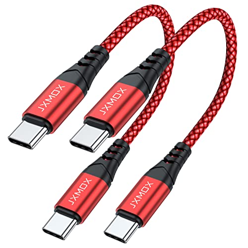 كابل USB C قصير إلى USB C 60 وات ، (عبوتان 1 قدم) شاحن سلك شحن سريع JXMOX من النوع C متوافق مع Samsung Galaxy S21 S21 + S20 Ultra Plus S20 + Note 20 10 ، Google Pixel 2/3/4 XL ، iPad pro 2018 (أحمر) كابل USB C قصير إلى USB C 60 وات ، (عبوتان 1 قدم) شاحن سلك شحن سريع JXMOX من النوع C متوافق مع Samsung Galaxy S21 S21 + S20 Ultra Plus S20 + Note 20 10 ، Google Pixel 2/3/4 XL ، iPad pro 2018 (أحمر)