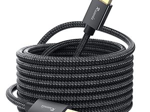 كابل Ruaeoda USB إلى USB 25 قدمًا ، كابل USB 3.0 طويل 22AWG A إلى A USB 3.0 ذكر إلى سلك ذكر مزدوج USB 3.0 كابل ذكر إلى ذكر