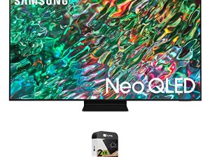 تلفزيون سامسونج QN65QN90BA مقاس 65 بوصة فئة نيو كيو ال اي دي 4K ذكي 2022 مع حزمة حماية معززة بريميوم 2 YR CPS