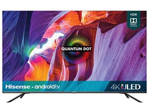 تلفزيون هايسنس 50 بوصة فئة H8 Quantum Series Android 4K ULED Smart TV مع جهاز تحكم عن بعد صوتي (50H8G ، موديل 2020)