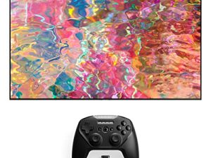 SAMSUNG QN65Q80BAFXZA 65 "4K Ultra HD تلفزيون ذكي مع وحدة تحكم SteelSeries Stratus-Duo مع 2.4 جيجا هرتز وخيارات Bluetooth (2022)