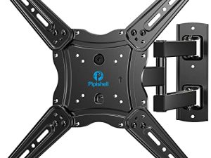 Pipishell Full Motion TV Wall Mount for 26-60 inch Flat or Curved TVs up to 88 lbs، TV Bracket Wall Mount with Joint Arms، extension، Tilt، Swivel، Leveling، Max VESA 400x400mm، PIMF7