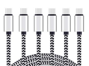 Ailun USB C to USB C Cable 10ft 3 Pack متانة عالية 60W 3A USB Type C لشحن أجهزة Galaxy S22 و S22 + و S22Ultra و S21 و S20 و S20 + S20Ultra S10 Huawei Matebook MacBook iPad Pro 2018 والمزيد