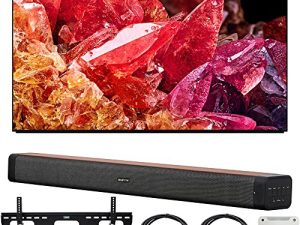 تلفزيون سوني XR65X95K 65 بوصة BRAVIA XR X95K 4K HDR Mini LED مع تلفزيون جوجل الذكي (موديل 2022) مع مجموعة مكبرات الصوت ديكو هوم 60 واط 2.0 ، 37 "-100" مجموعة دعامة التثبيت على الحائط للتلفزيون ومحول تصاعد 6 منافذ